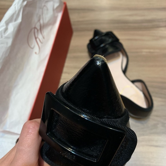 Roger Vivier Soft Gommettine No Pleat Dorsay Flats - Picture 10 of 16